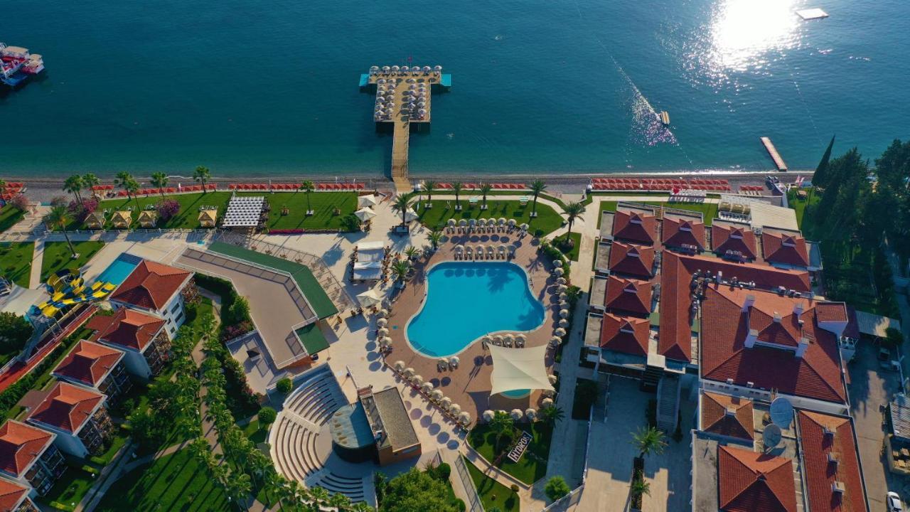 Aqi Hydros Club Hotel Kemer Exterior foto Aerial view of the hotel